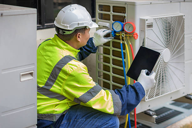 Professional Hvac technician working in Strawn, TX